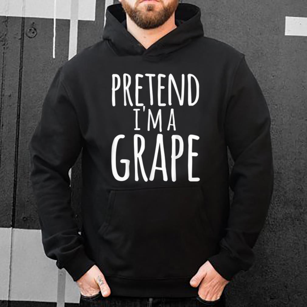 Awesome Easy Lazy Halloween PRETEND I'M A GRAPE Costume shirt
