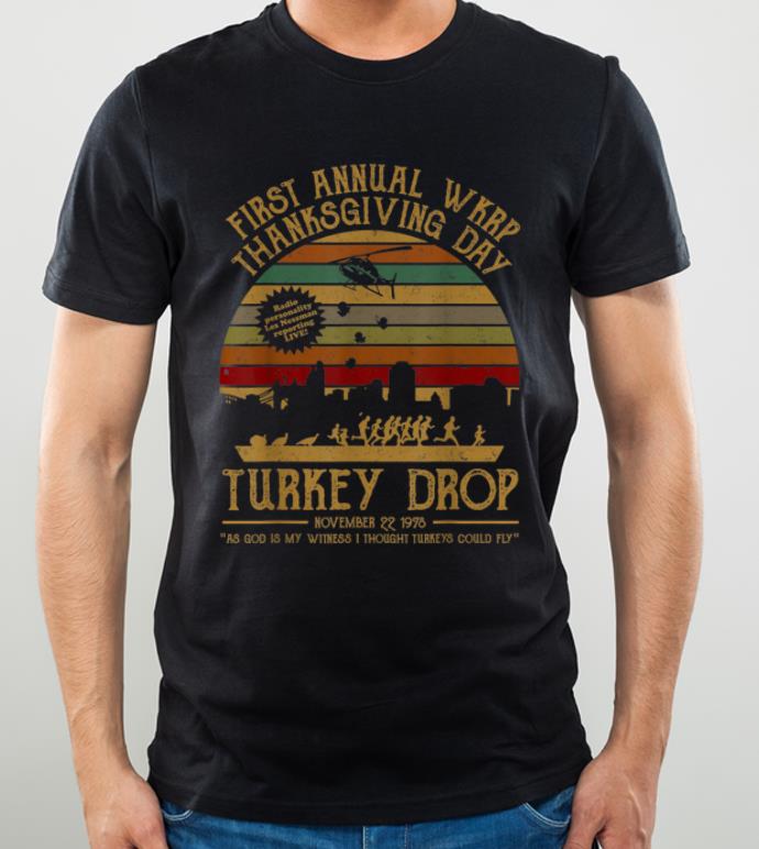 Awesome Funny Turkey TeeThanksgiving WKRP Turkey Drop shirt