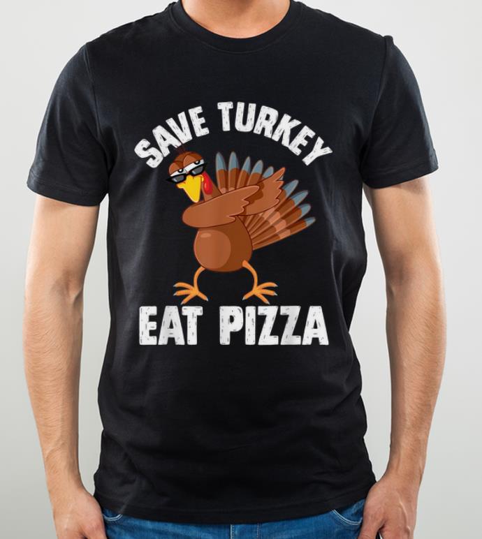 Awesome Save Turkey Eat Pizza, Funny Thanksgiving Day Vegetarian shirt