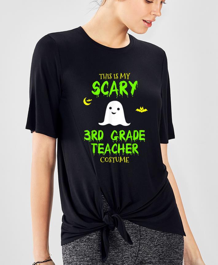 Awesome Scary Third 3rd Grade Teacher Costume Halloween shirt