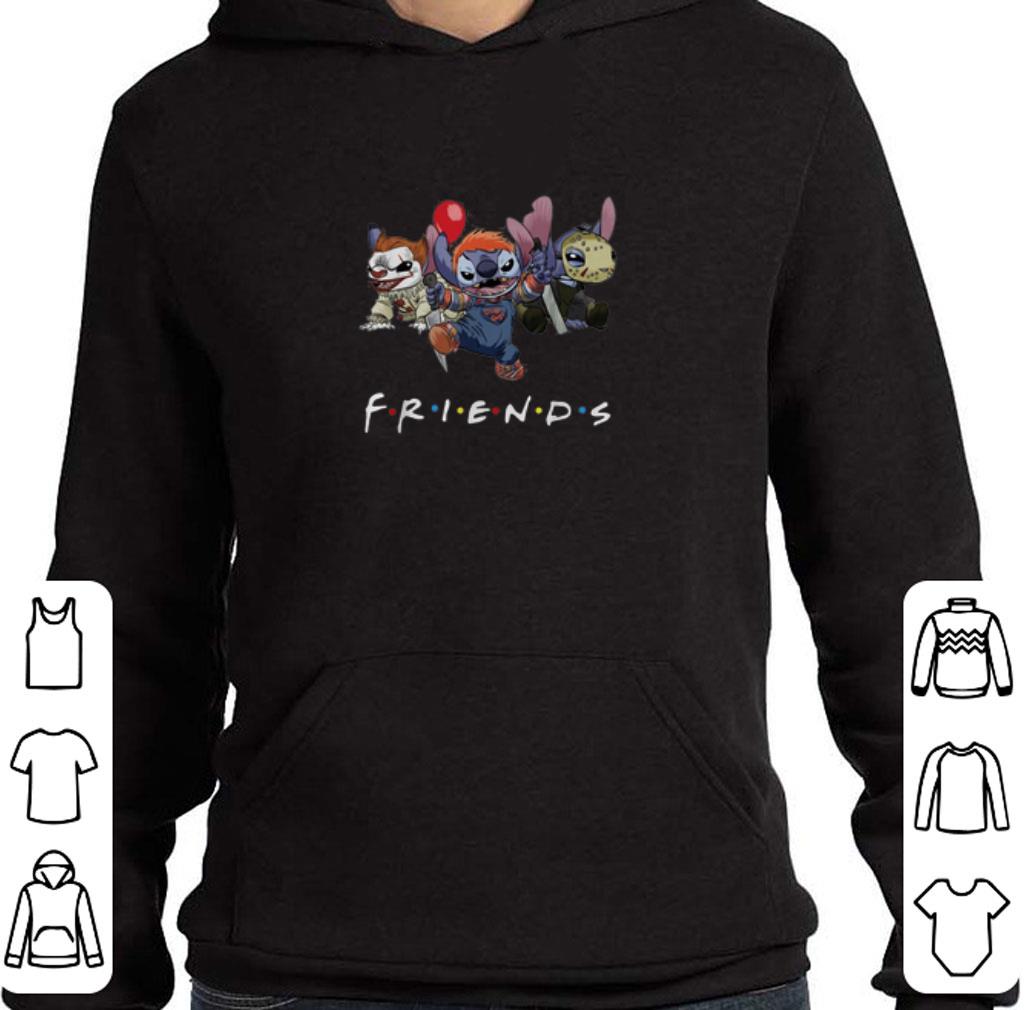 Funny Friends Stitch Pennywise Chucky Jason Voorhees shirt