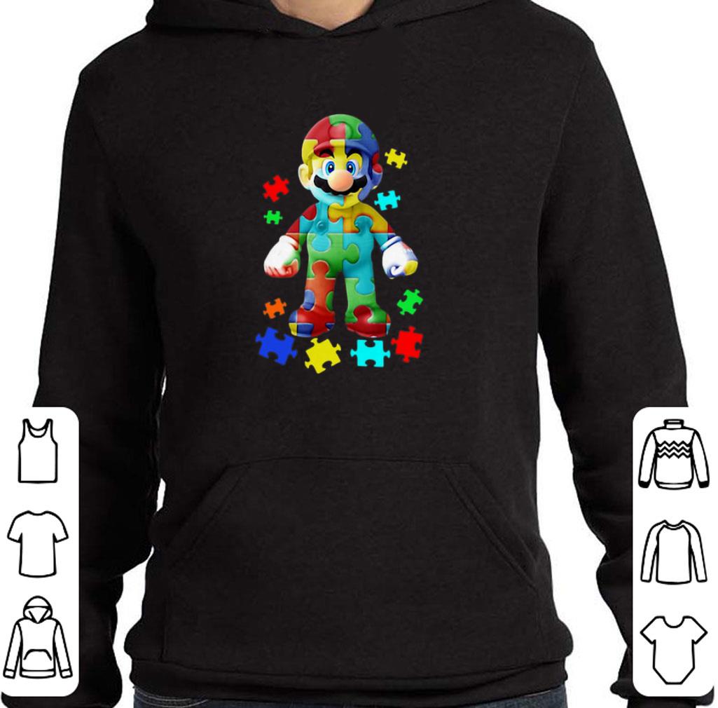 Funny Super Mario Autism Puzzle shirt