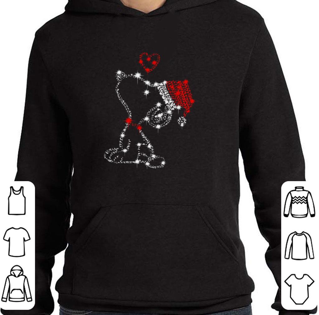 Hot Glitter Diamond Snoopy Santa shirt