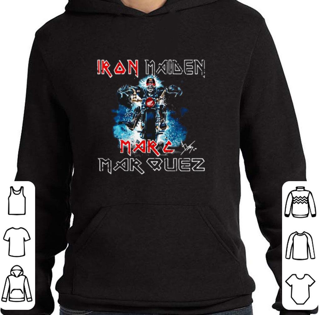 Nice Iron Maiden Marc Marquez Signature Motorcycle shirt