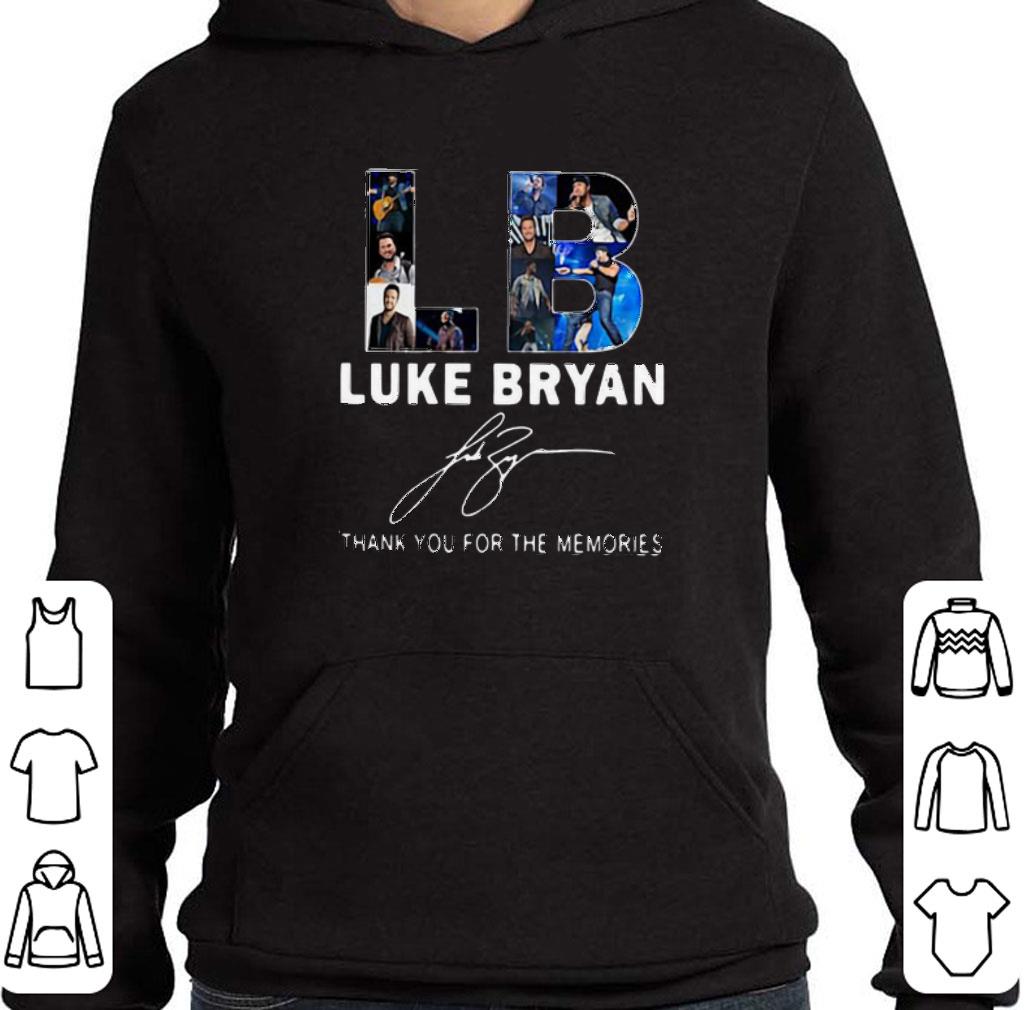 Nice Luke Bryan signature thank you for memories shirt