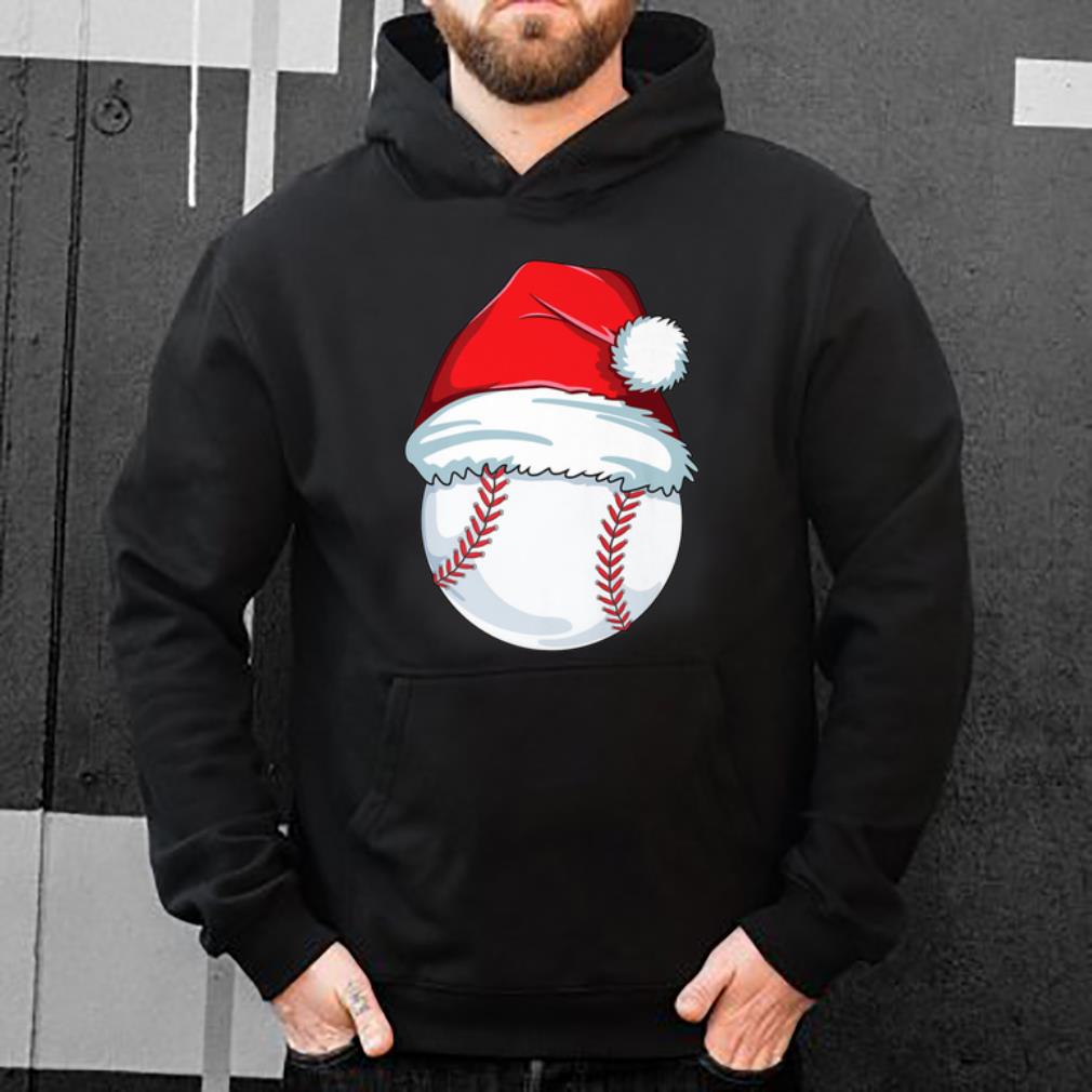 Official Christmas Baseball For Kids Men Ball Santa Pajama shirt