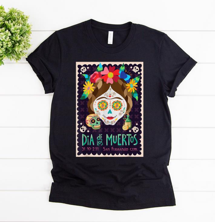 Official Day of the Dead Mexican Halloween Sugar Skull shirt