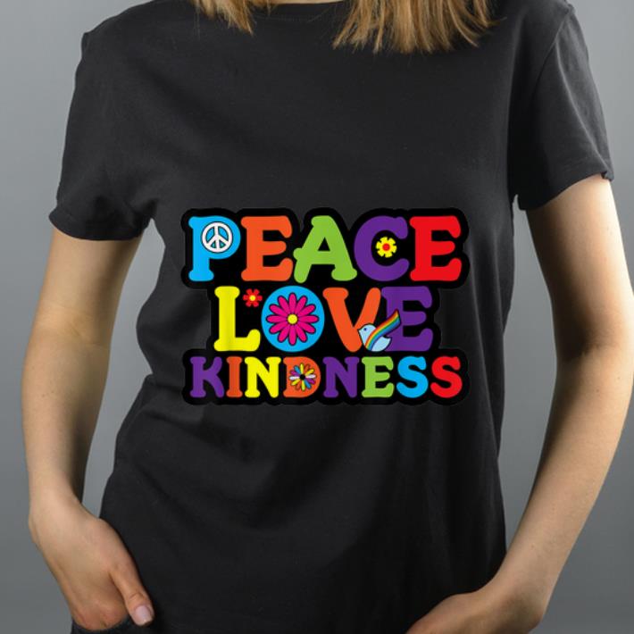 Official HIPPIE PEACE LOVE KINDNESS Tie Dye Halloween Costume shirt