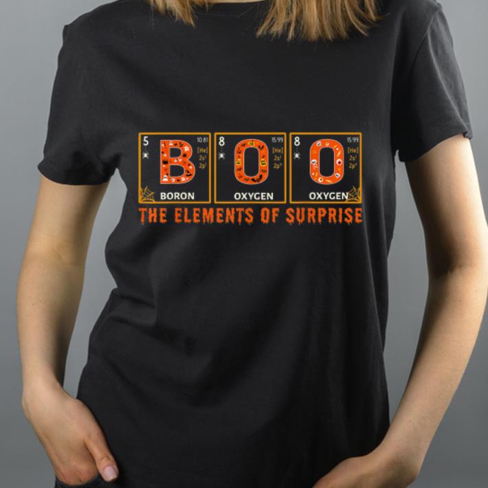 Official Halloween BOO Primary Elements of Surprise Science shirt