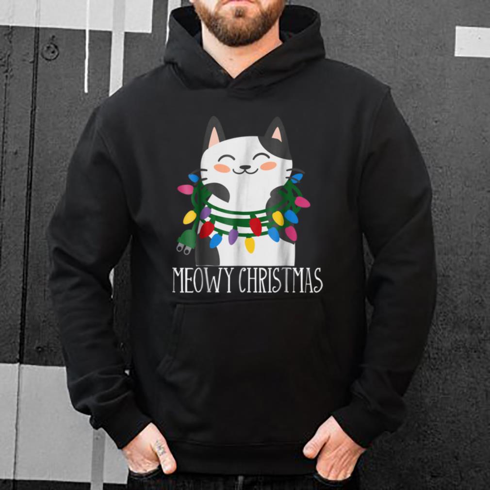 Official Meowy Christmas Holiday - Funny Merry Catmas Tee shirt
