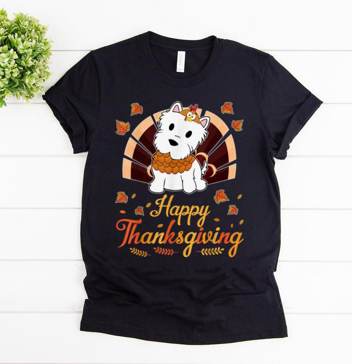 Official Turkey Westie Dog Happy Halloween Thanksgiving Day shirt