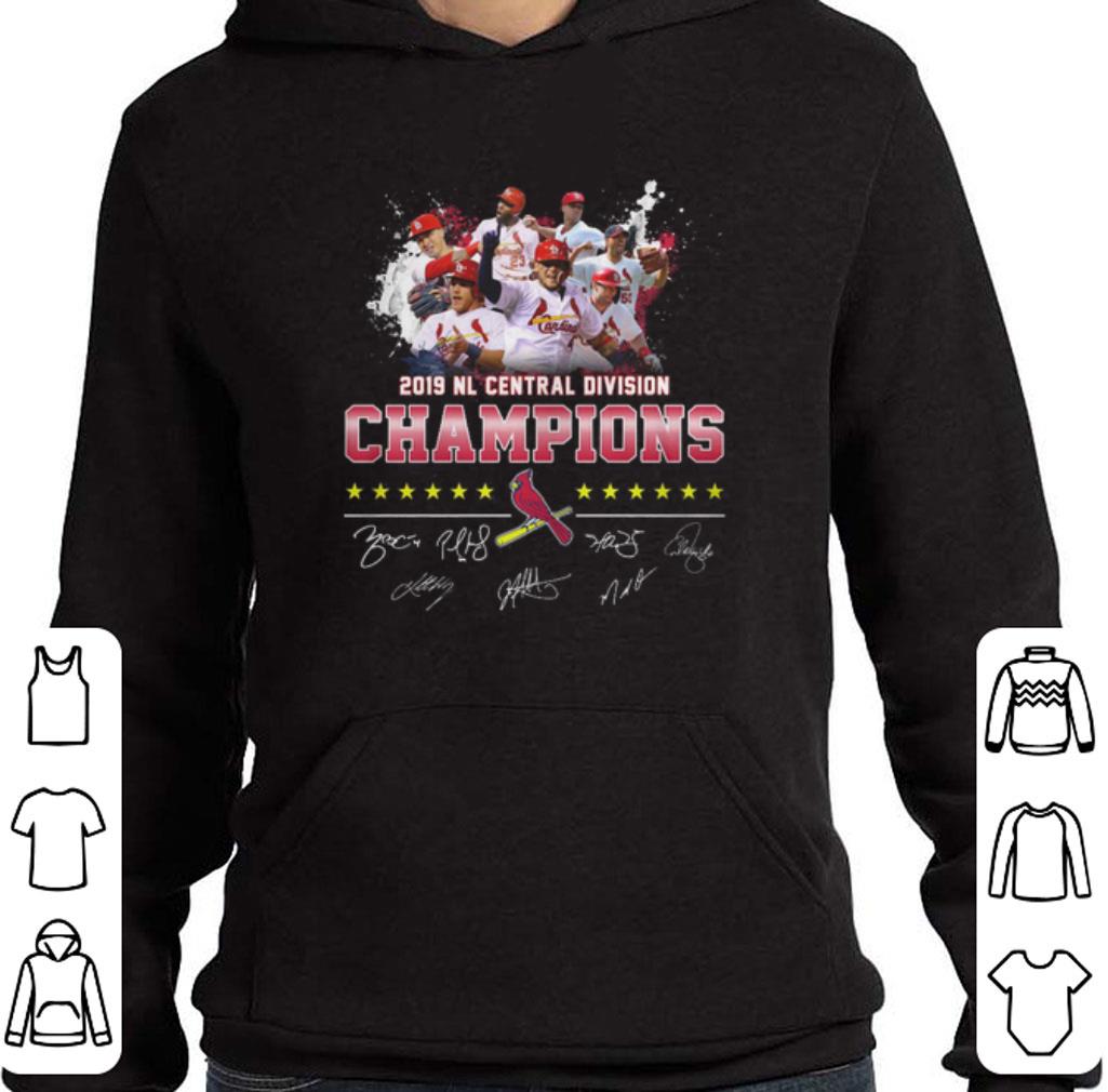 Original 2019 NL Central Division Champions St Louis Cardinals signatures shirt, hoodie, sweater ...