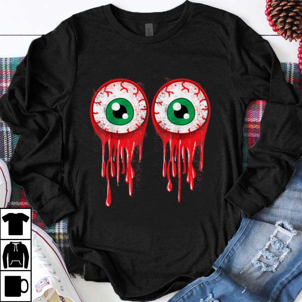 Original Bloody Boob Eyeballs Halloween Party Costume shirt