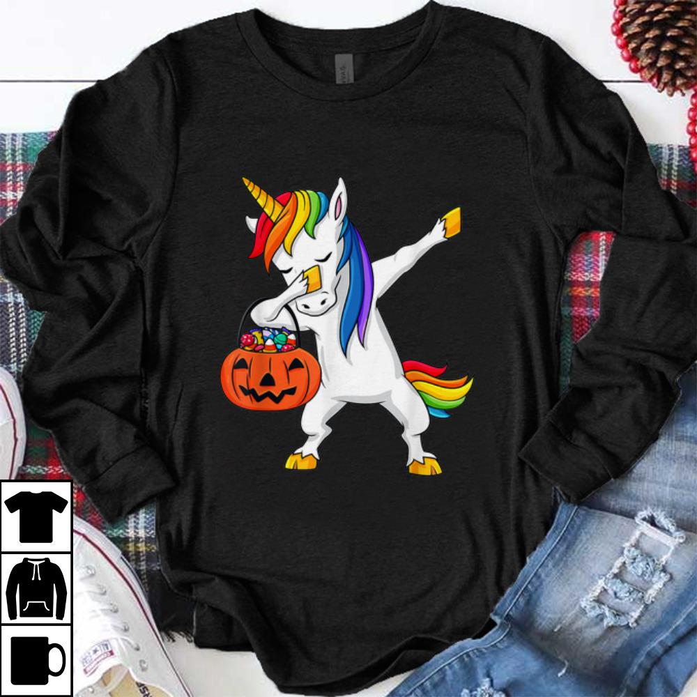 Original Dabbing Unicorn Funny Halloween Dab Girls Kids shirt