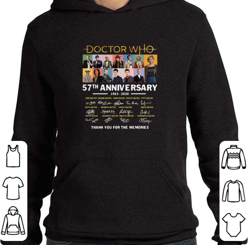 Original Doctor Who 57th anniversary 1963-2020 thank you for the memories shirt