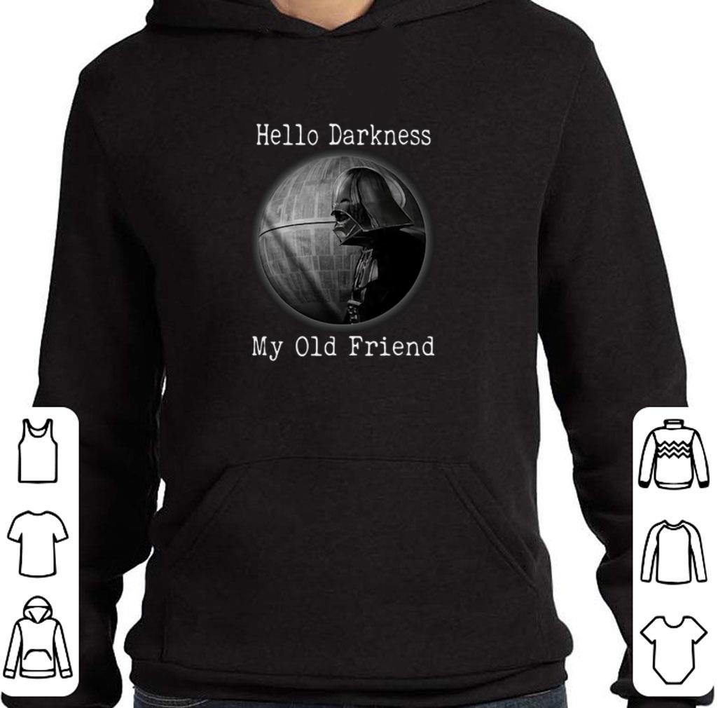 Premium Darth Vader Hello Darkness My Old Friend Death Star shirt