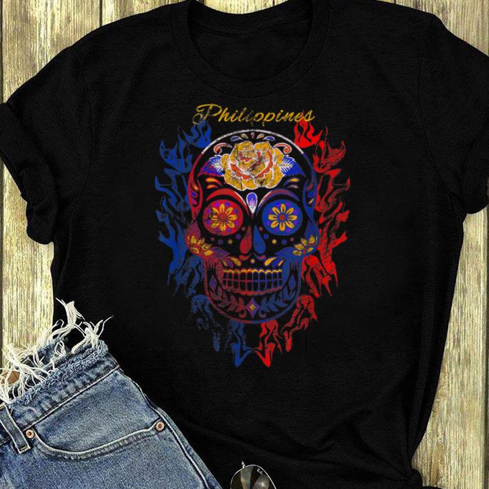 Premium Filipino Philippines Skull Halloween Gift shirt