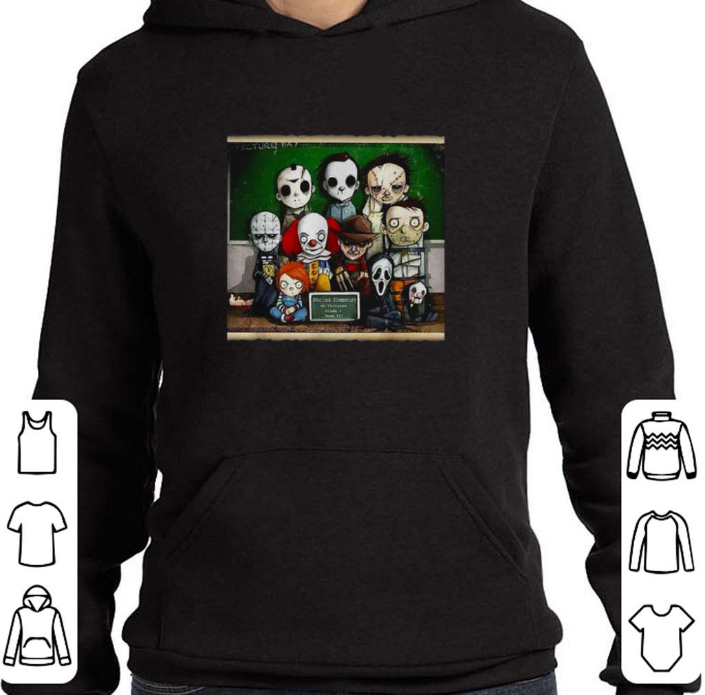 Premium Horror Movie characters students in class shirt