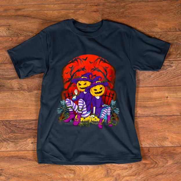 Premium Kids Carved Pumpkin Heads Jack O Lantern Halloween Costume shirt