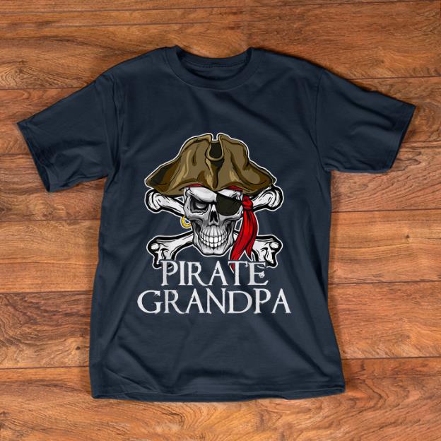 Premium Pirate Grandpa Halloween Costume Pirate Skull Funny shirt
