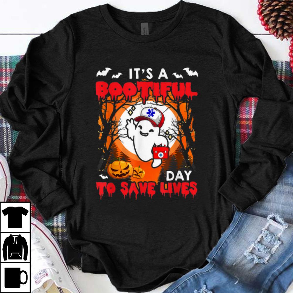Pretty Halloween Costume Boo Bootiful Day Save Lives Paramedic Gift shirt