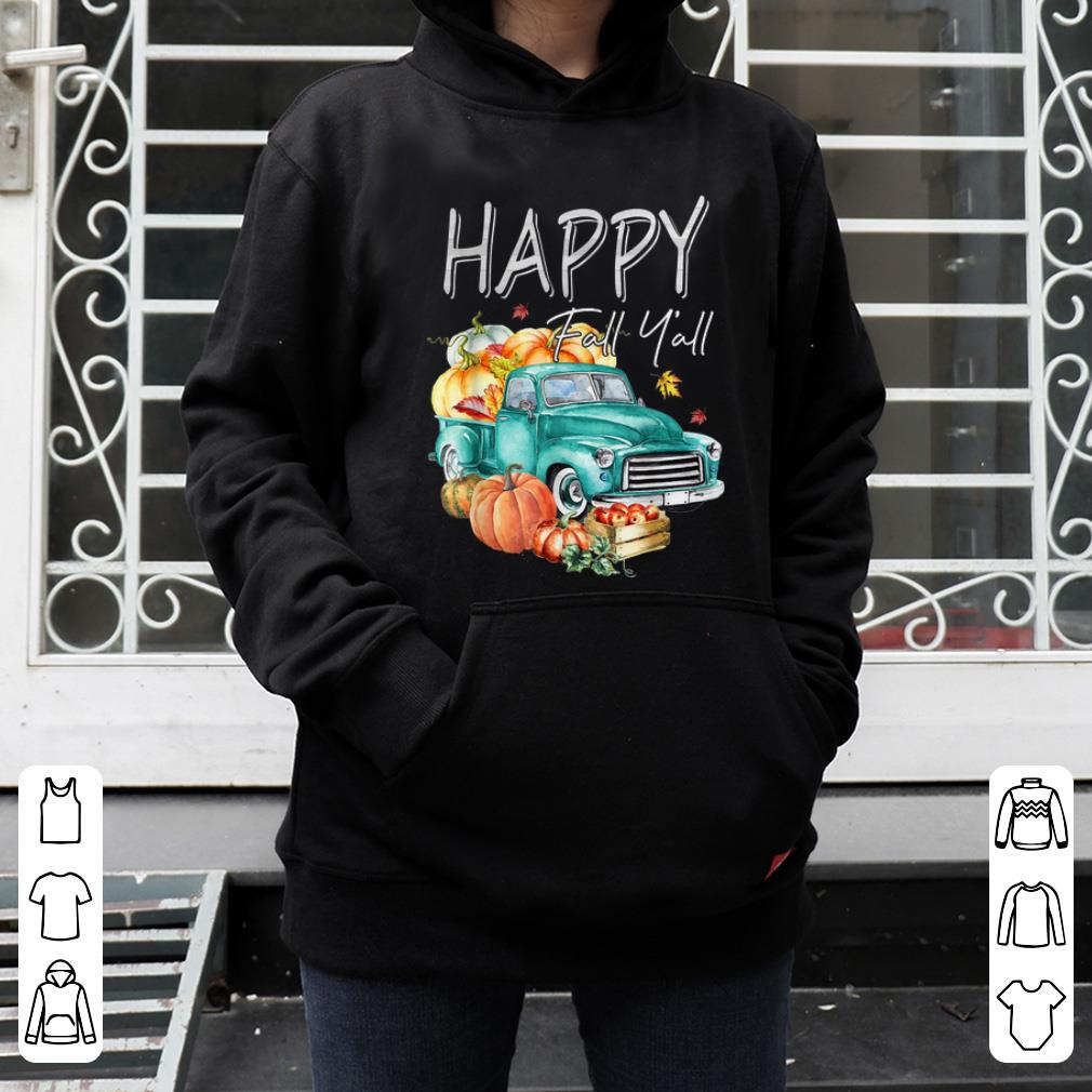Pretty Happy Fall Y'all Harvest Truck With Pumpkin Cute Autumn shirt