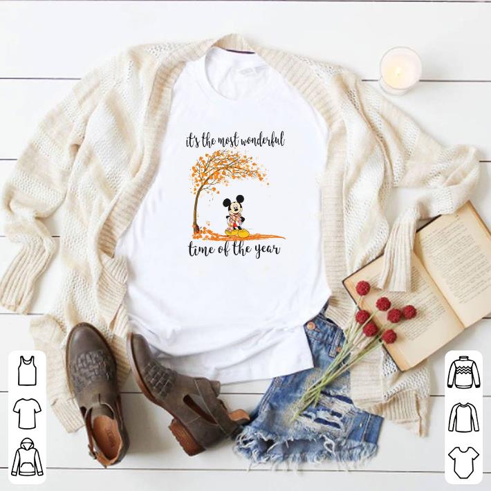 Pretty Mickey Autumn it's the most wonderful time of the year shirt