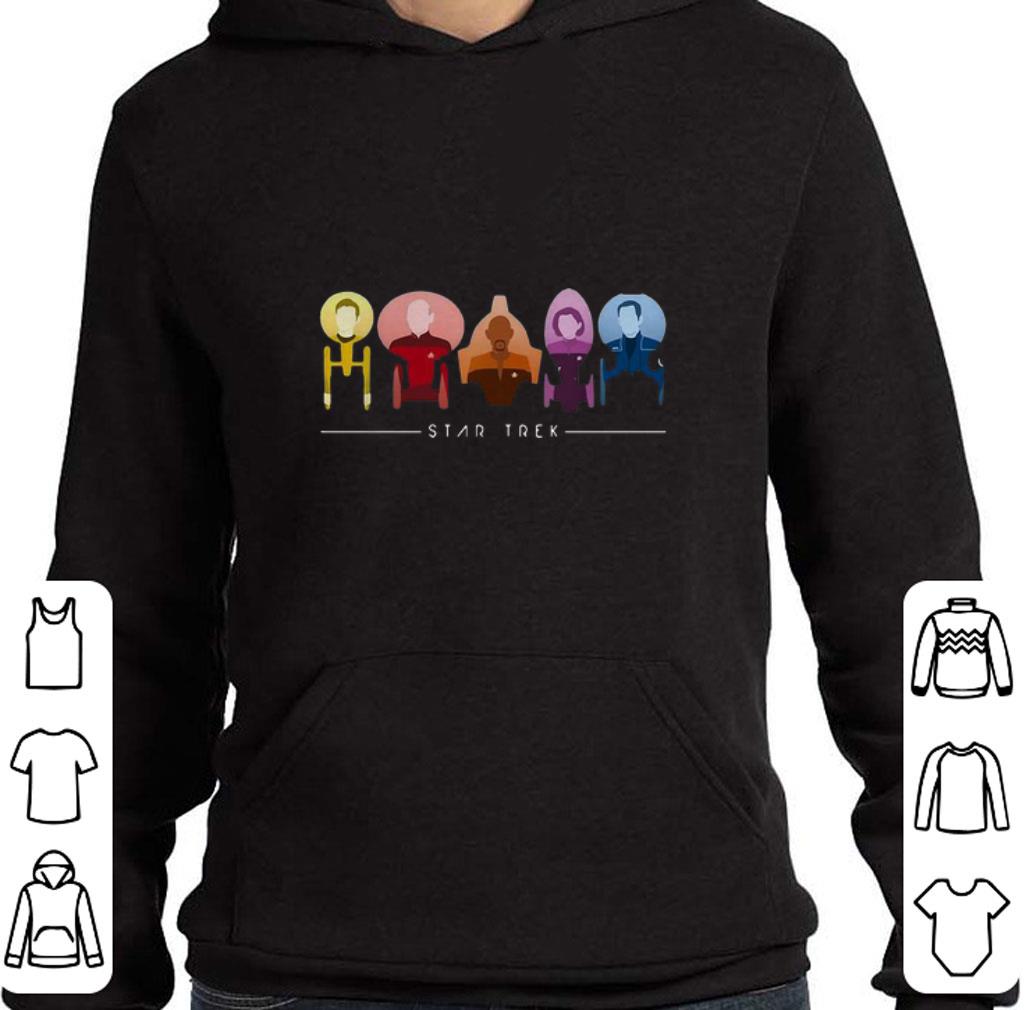 Pretty Star Trek Characters in ship shirt