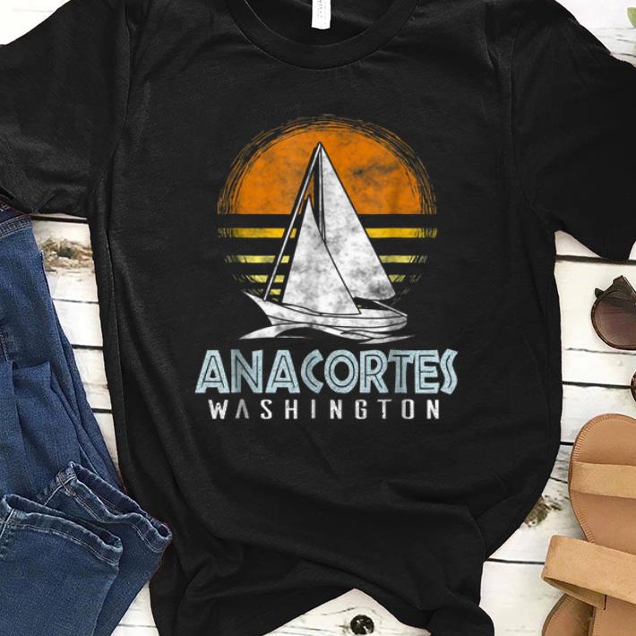Top Vintage Nautical Boat - Anacortes Washington Yacht shirt