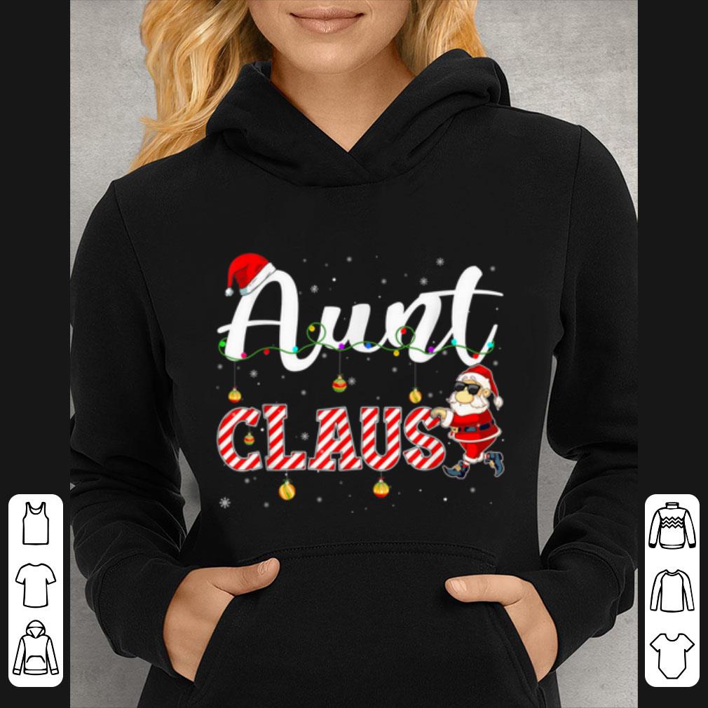 Awesome Cute Christmas Aunt Santa Hat Gift Matching Family Xmas shirt