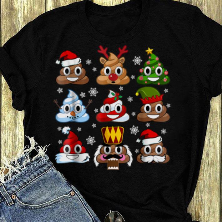 Awesome Poop Emoji Christmas Holiday Gift for Men Women Kid shirt