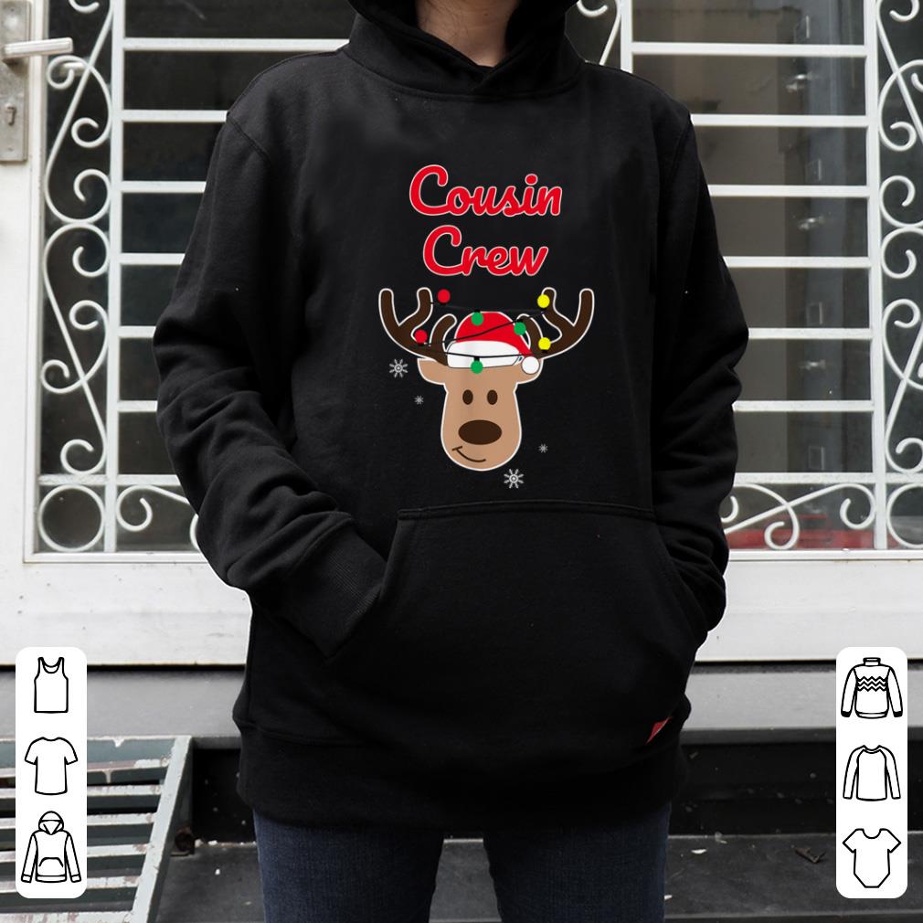 Hot Christmas Cousin Crew Reindeer Matching Pajama shirt