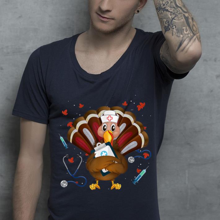 Nice Funny Turkey Nurse Thanksgiving Gift shirt