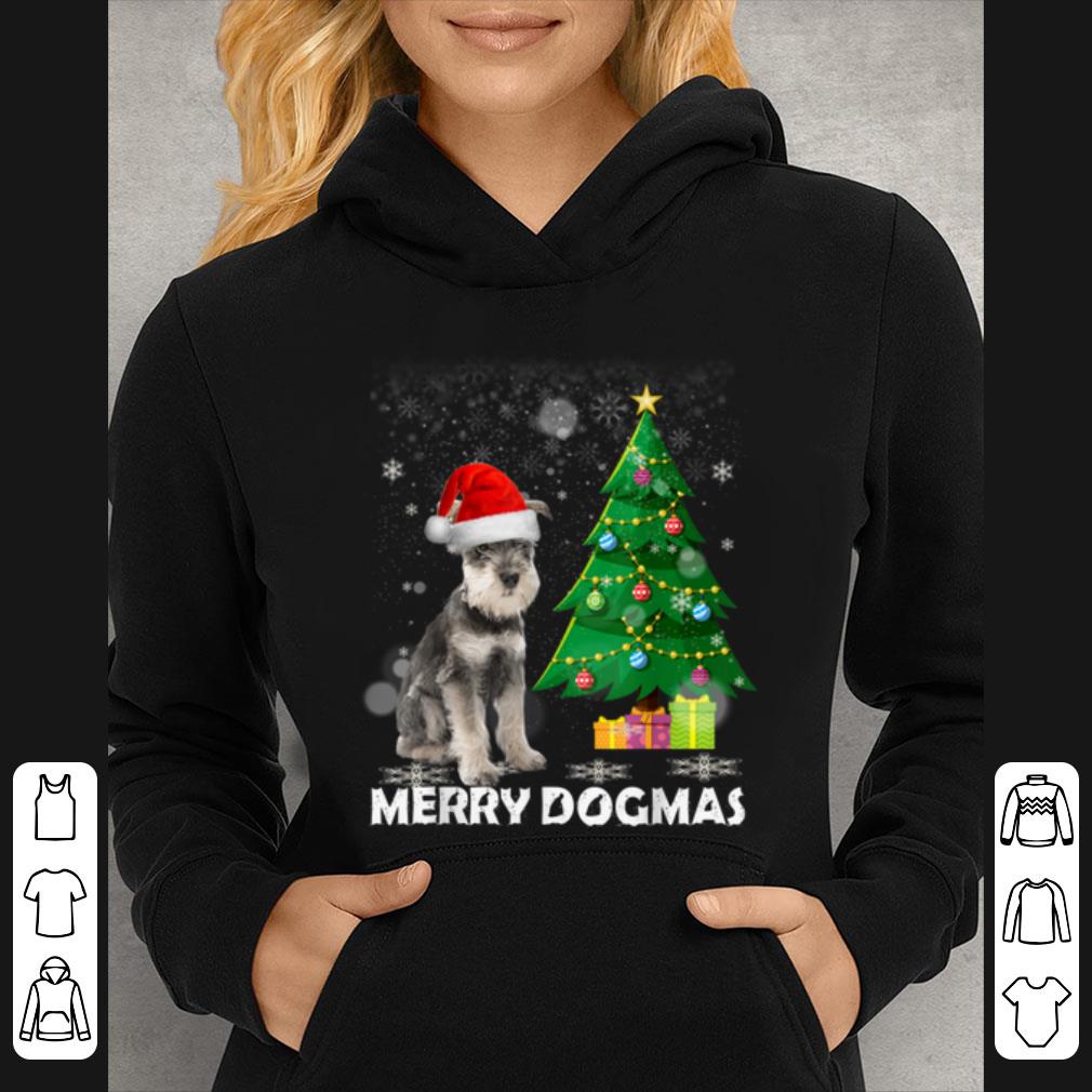 Nice Merry Dogmas Schnauzer Christmas dog decor Xmas tree shirt