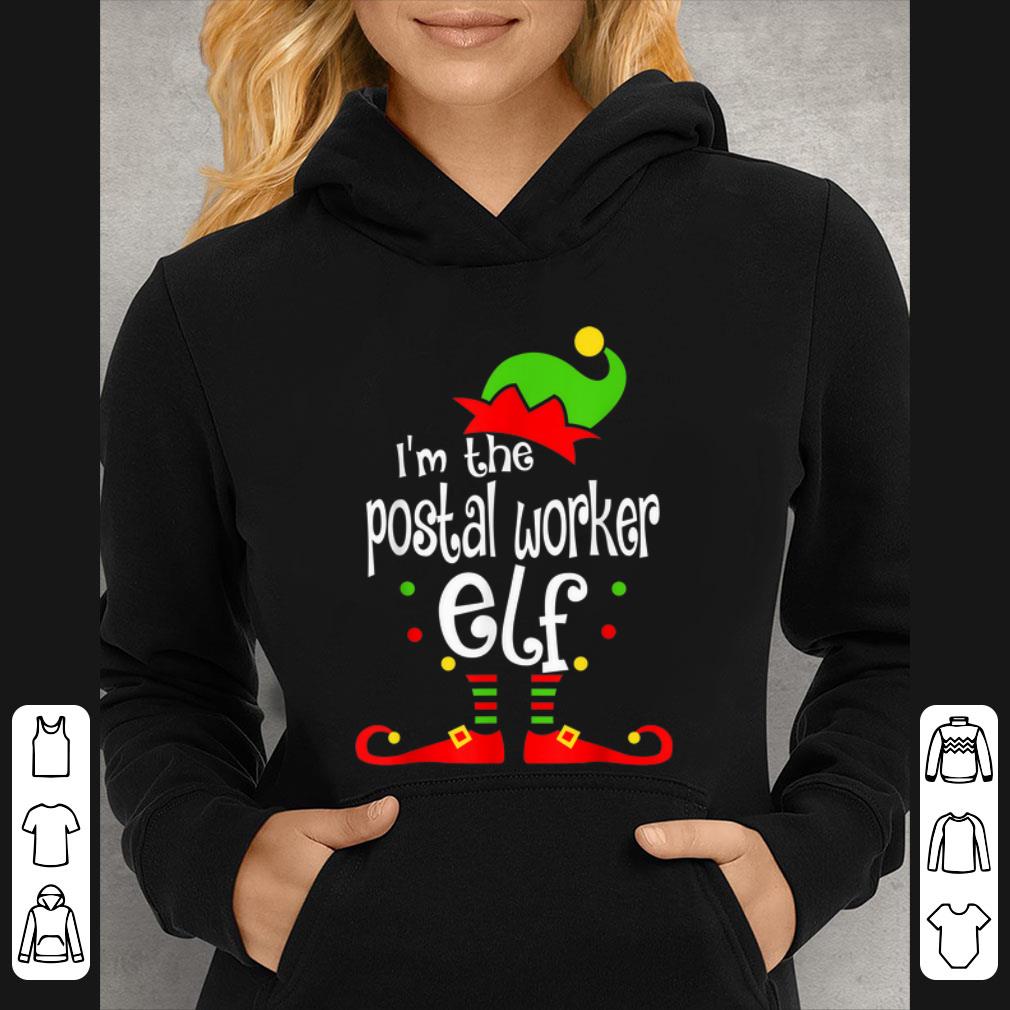 Nice Postal Worker Elf Christmas Costume Mom Dad Xmas shirt