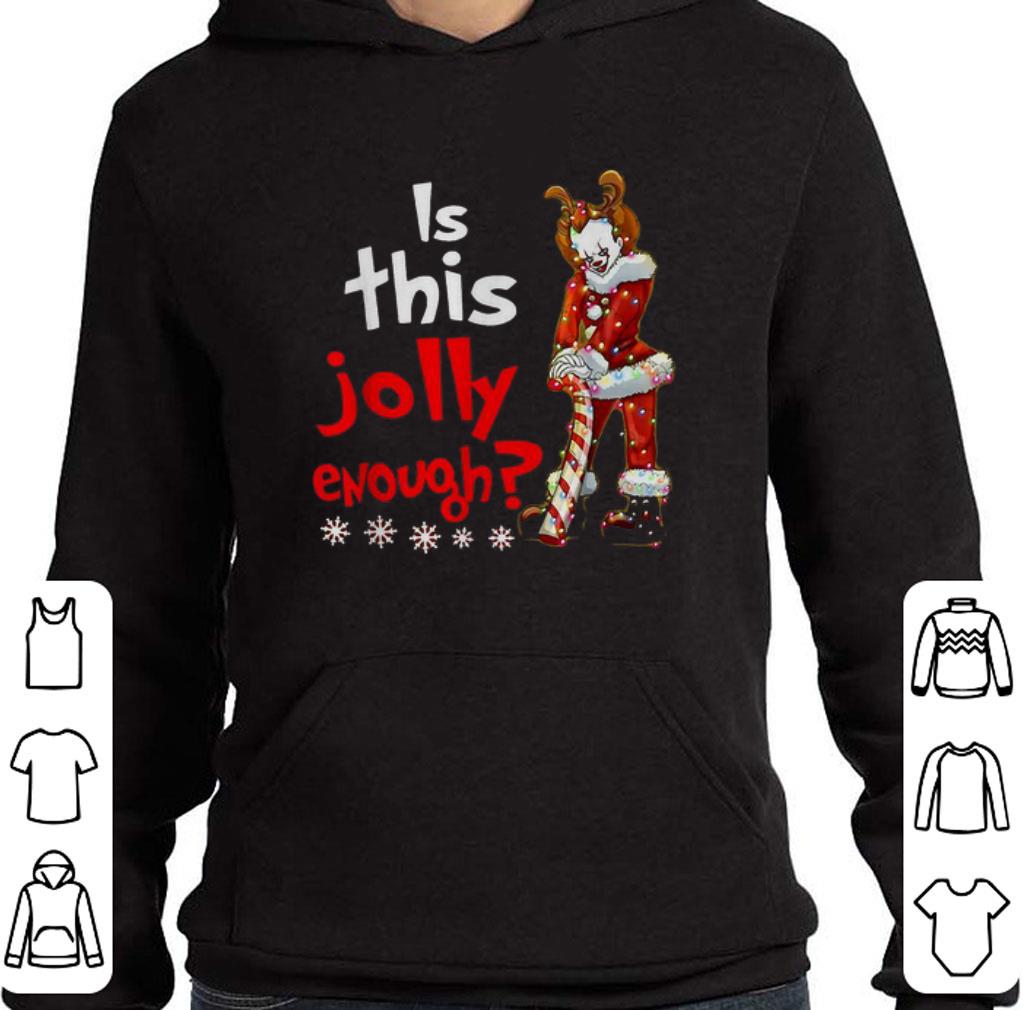 Nice Santa Pennywise is this Jolly enough Christmas shirt