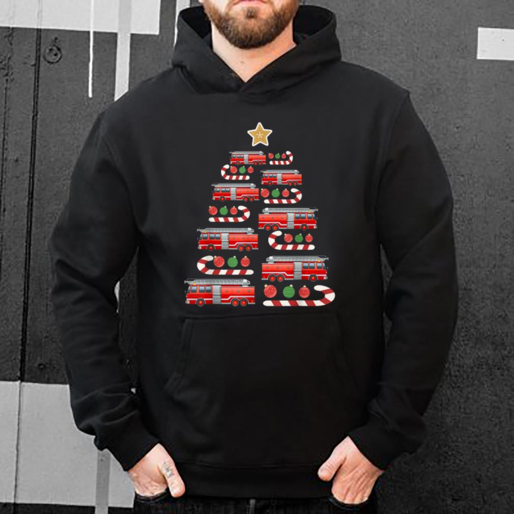 Official Christmas Firetruck Fireman Firefighter Xmas Tree sweater