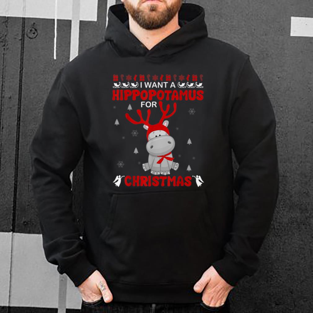 Official I Want A Hippopotamus For Christmas Xmas Hippo sweater