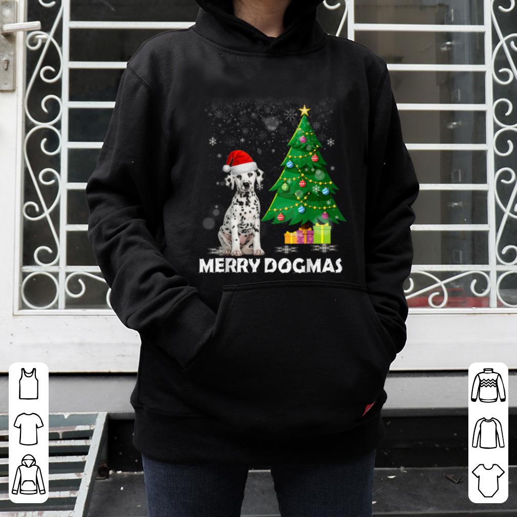 Official Merry Dogmas Dalmatian Christmas dog decor Xmas tree shirt