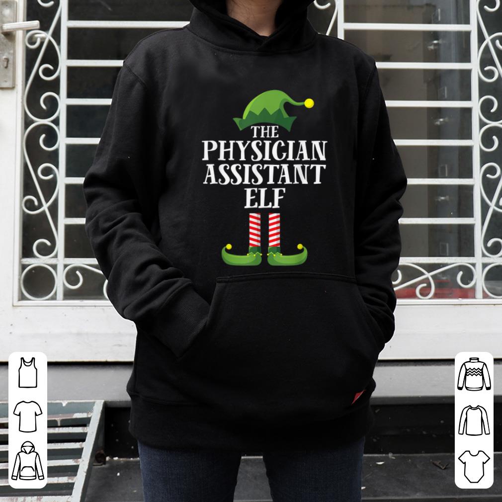 Official Physician Assistant Elf Matching Family Group Christmas PJ shirt