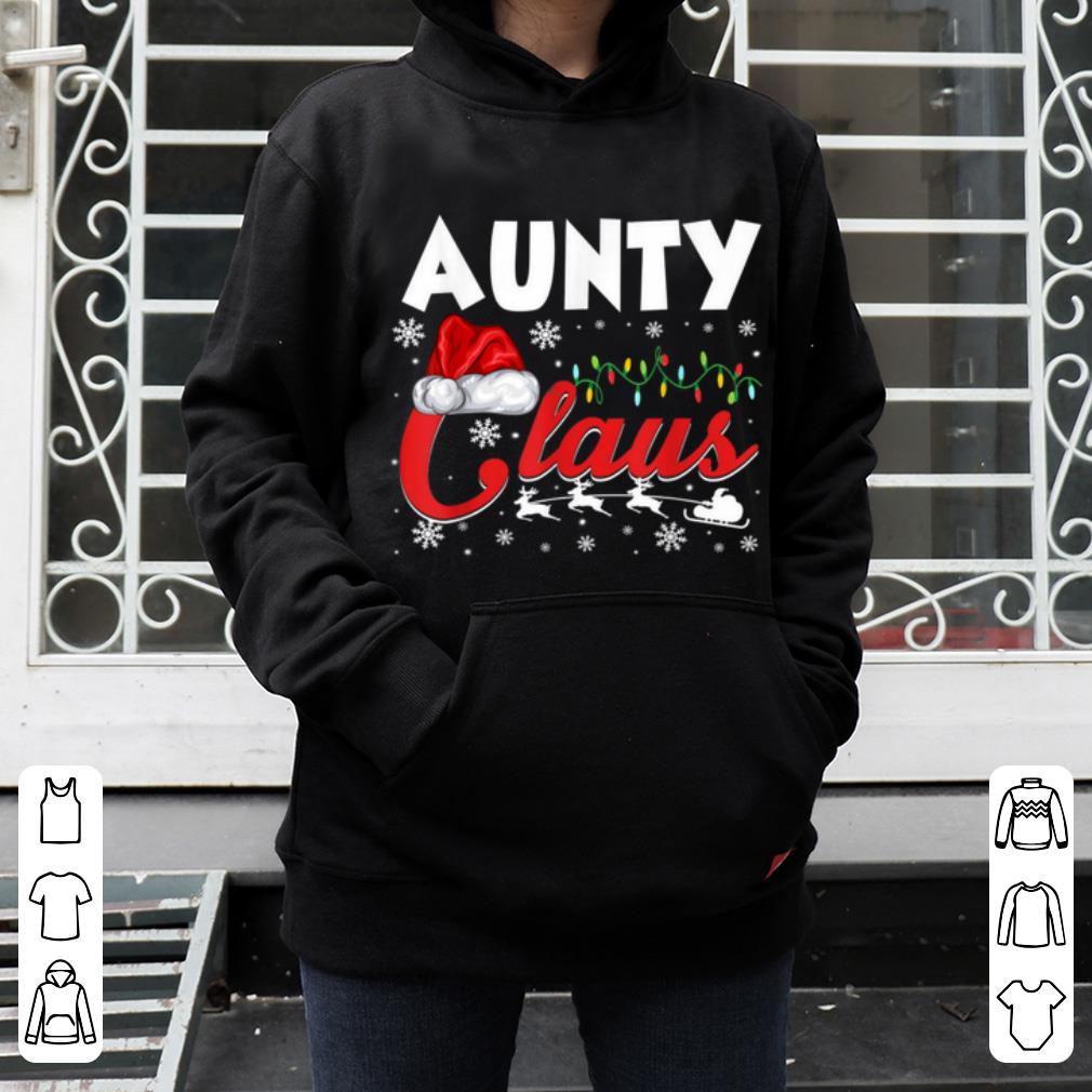 Original Aunty Claus Gift Christmas Matching Family Pajama Santa shirt