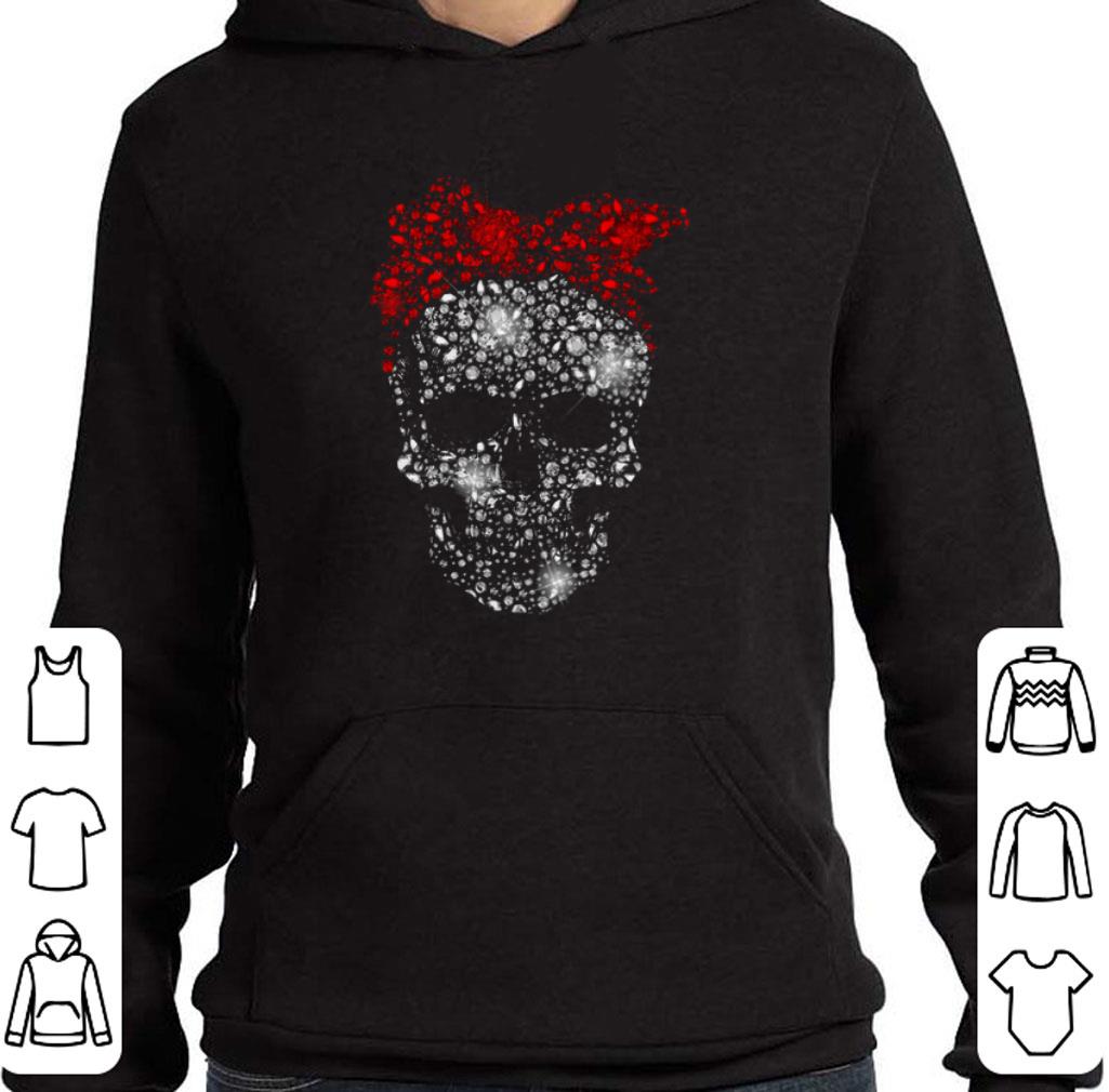 Original Diamond skull santa bow tie head shirt