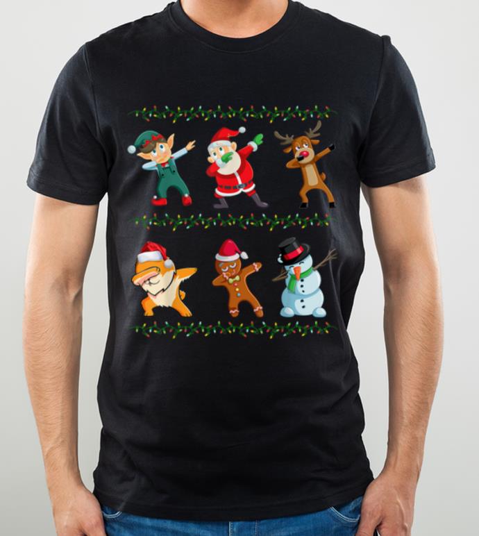 Original Funny Dabbing Santa Pomeranian And Friends Christmas shirt