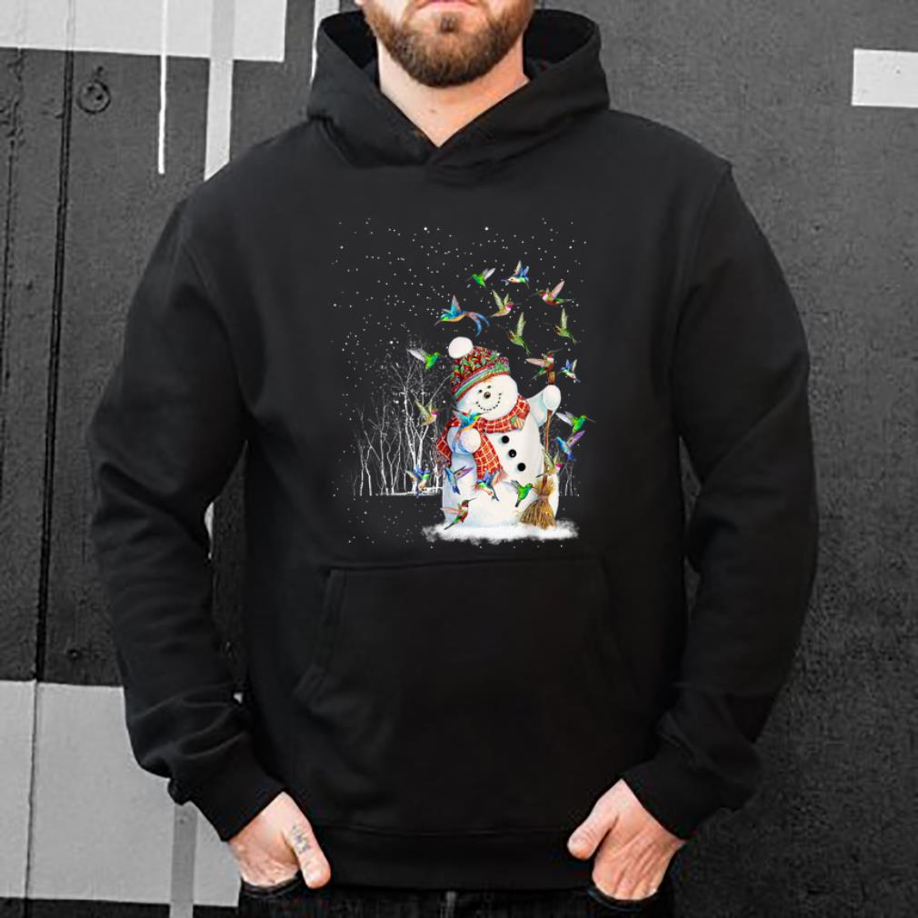 Original Hummingbird Snowman Merry Christmas Tee Hummingbird Lovers shirt