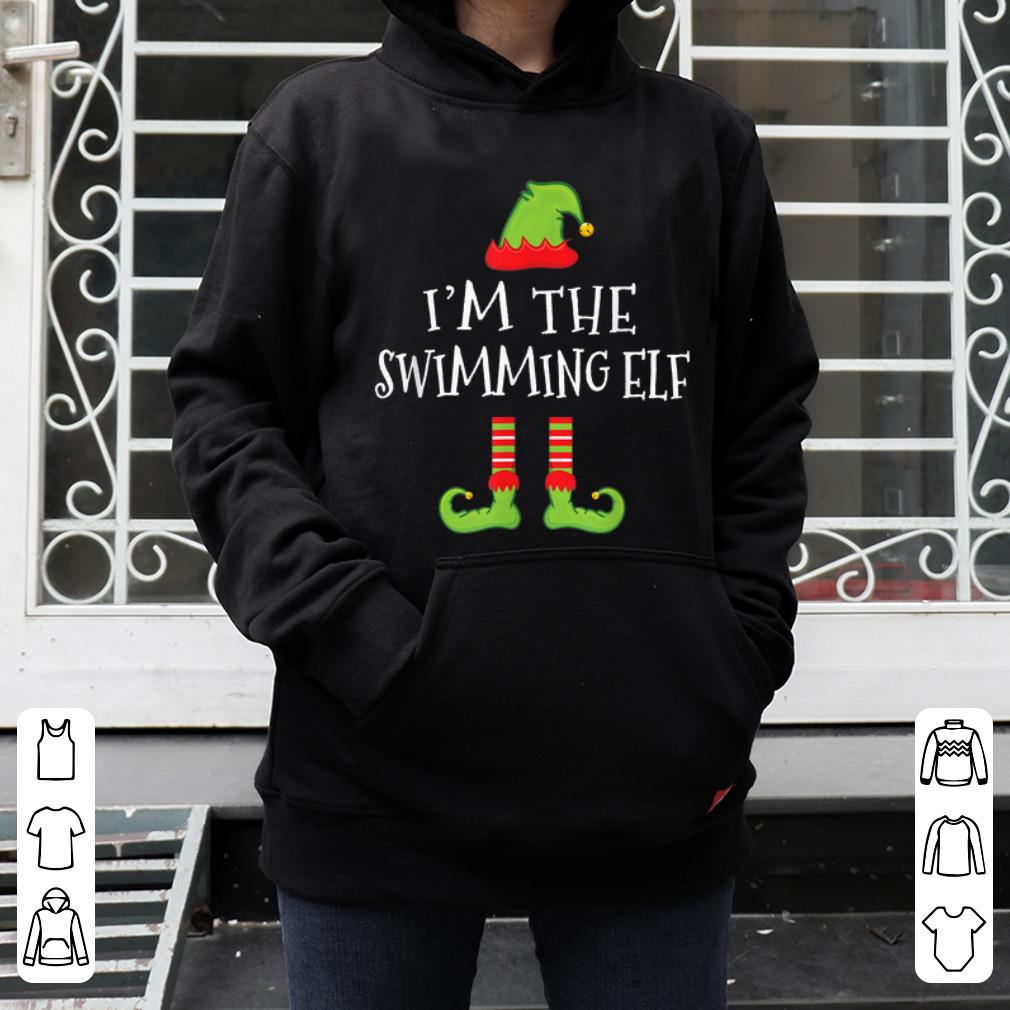 Original I'm The Swimming Elf Matching Family Group Christmas shirt