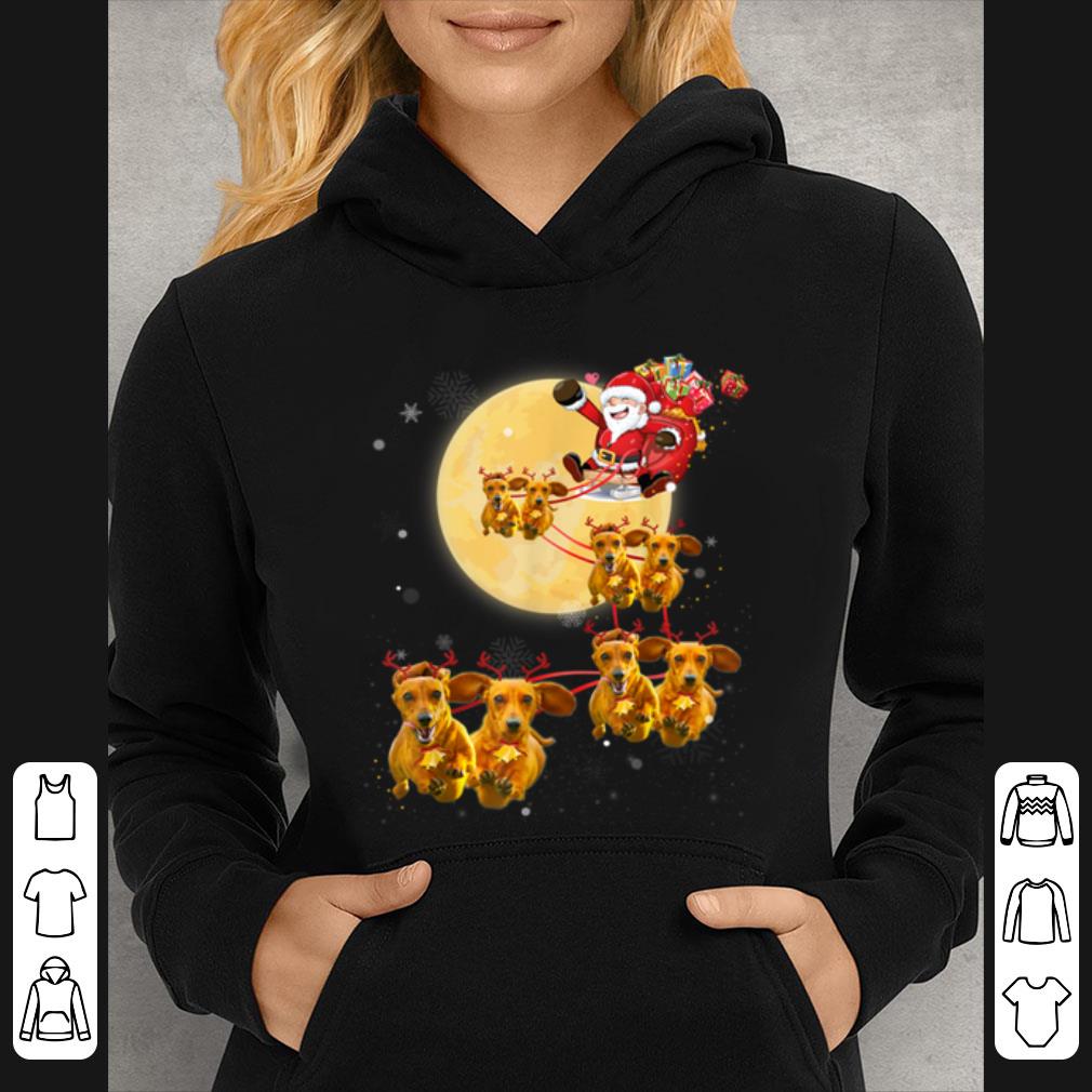 Premium Christmas Reindeer Dachshund Dog Shirts Funny Christmas Gift T-Shirt B07JZ73KDD.png