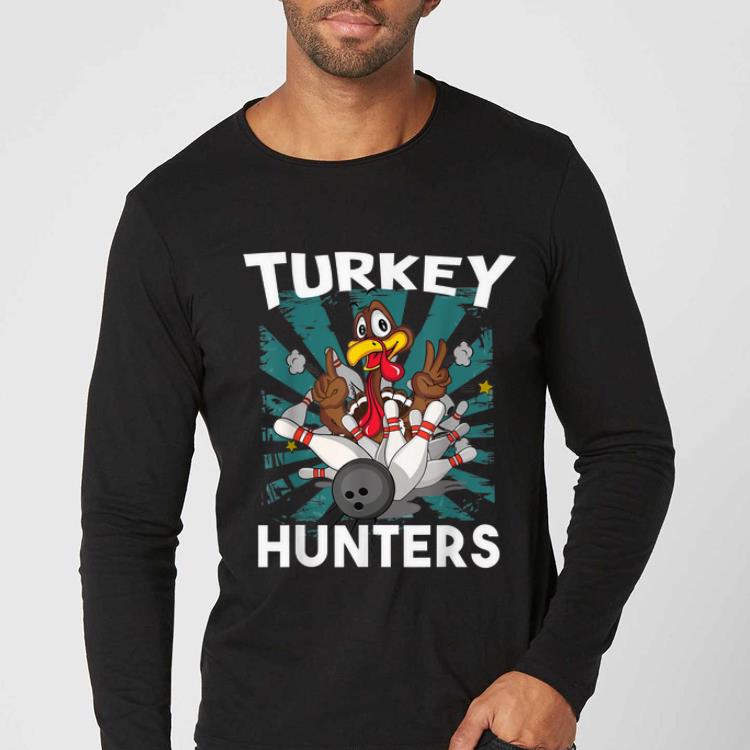 Premium Funny Thanksgiving Love Bowling Turkey Hunters Gifts shirt