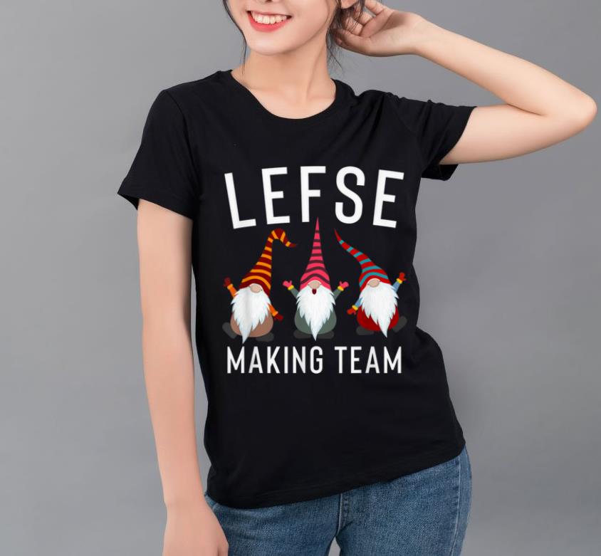 Premium Lefse Making Rolling Team Gnome Xmas Gift shirt
