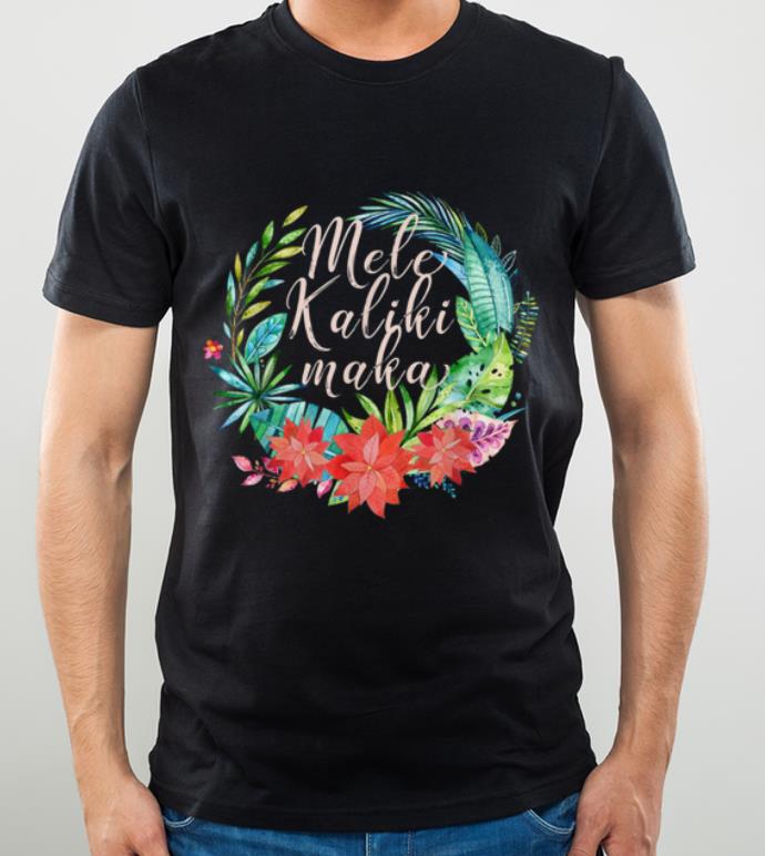 Premium Mele Kalikimaka Tropical Wreath Hawaiian Christmas shirt