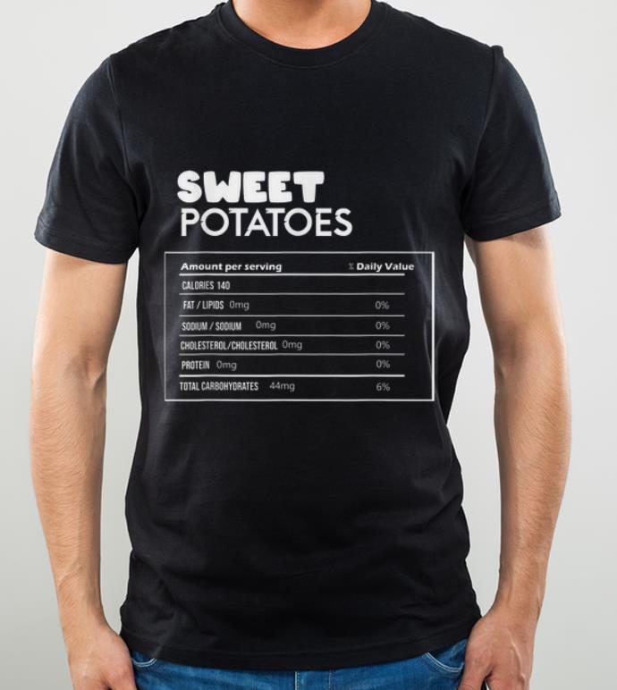 Premium Sweet Potato Nutrition Facts Thanksgiving Costume Tee shirt